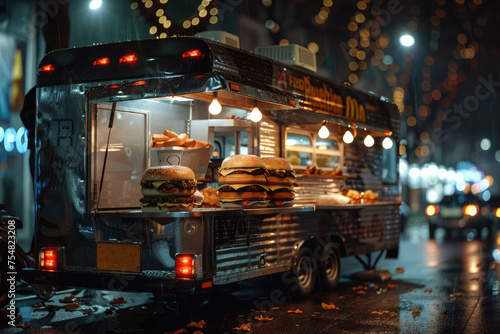 Retro vintage food truck for sale fast street food