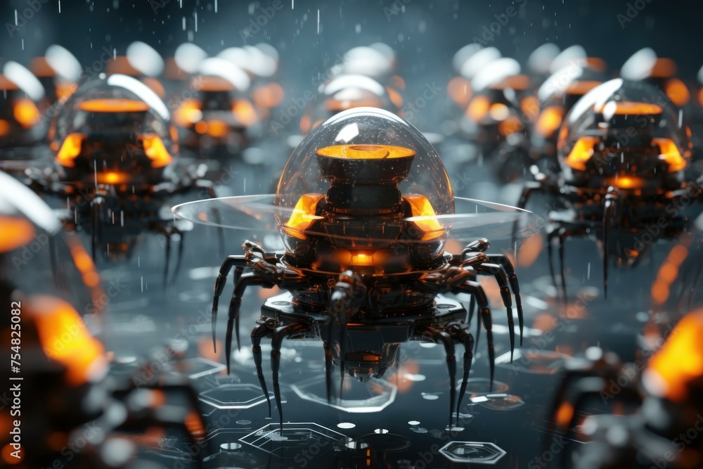 Programmable Nano bot. Medical future science. Generate Ai Programmable Nano bot. Medical future science. Generate Ai