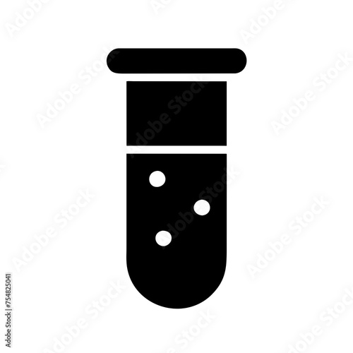 medical test tube icon, laboratory equipment symbol, science research graphic, chemistry experiment emblem, healthcare symbol, scientific analysis icon, medical lab test tube