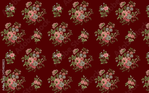 seamless pattern with flowers