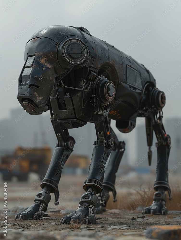 Design a scene where robotic dogs are deployed for reconnaissance missions Design a scene where robotic dogs are deployed for reconnaissance missions