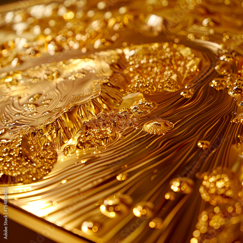 Gleaming Gold Platter A Luxurious Touch for Restaurant Website Backgrounds created with Generative AI technology