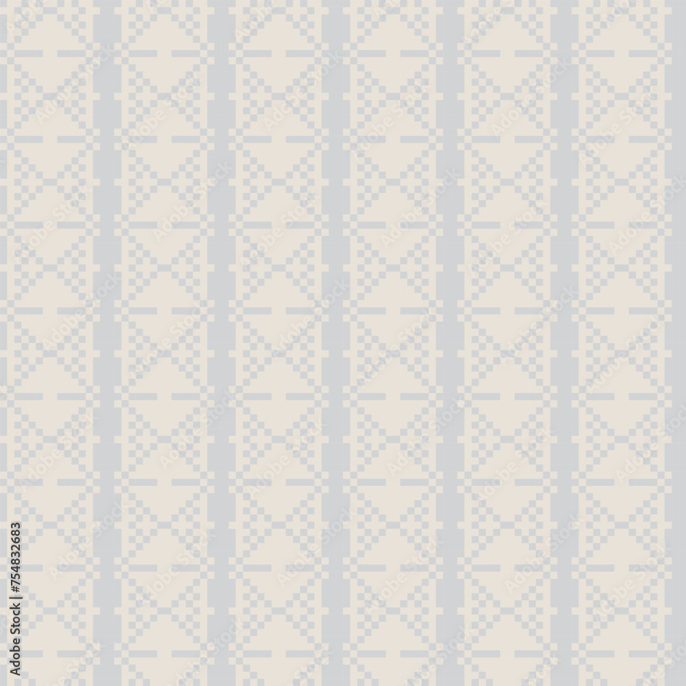 Neutral Colour Argyle Fair Isle Seamless Pattern Design Neutral Colour Argyle Fair Isle Seamless Pattern Design
