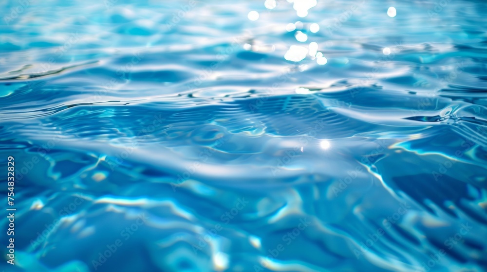 Serene image of the sun reflecting off a tranquil blue water surface, evoking peace and tranquility. Serene image of the sun reflecting off a tranquil blue water surface, evoking peace and tranquility.