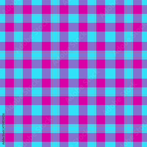 Pattern seamless background of check fabric textile with a vector plaid tartan texture.