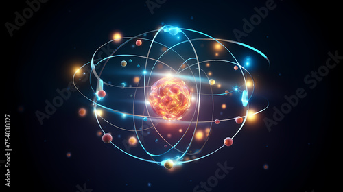 The nucleus is the small  dense region in the center of an atom made up of protons and neutrons