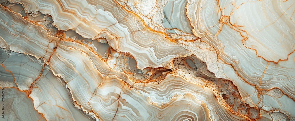 Macro shot of a marble surface, showcasing the unique veins and color variations for a sophisticated backdrop Macro shot of a marble surface, showcasing the unique veins and color variations for a sophisticated backdrop