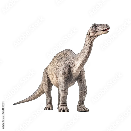 Apatosaurus - A grey dinosaur with a long neck and a small head isolated on transparent background  element remove background