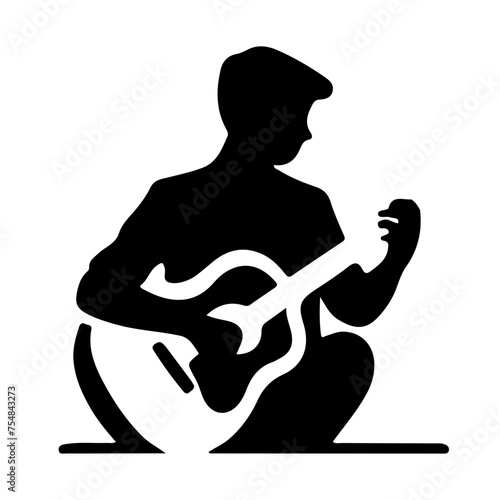 person with guitar