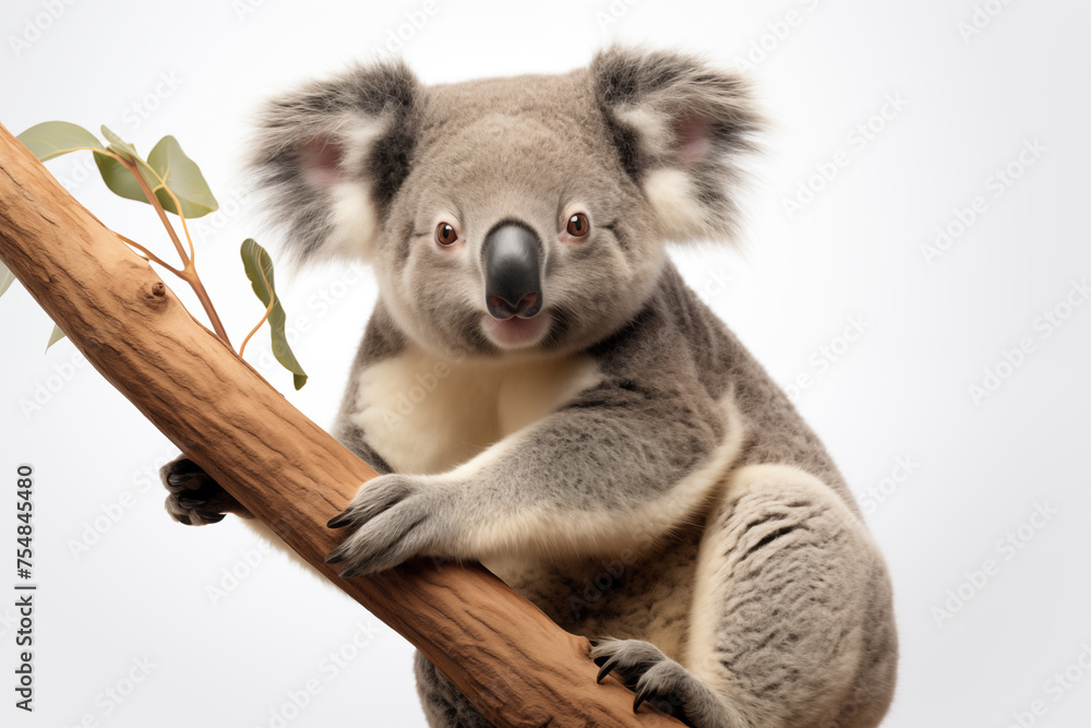 Obraz premium Koala over isolated white background. Animal