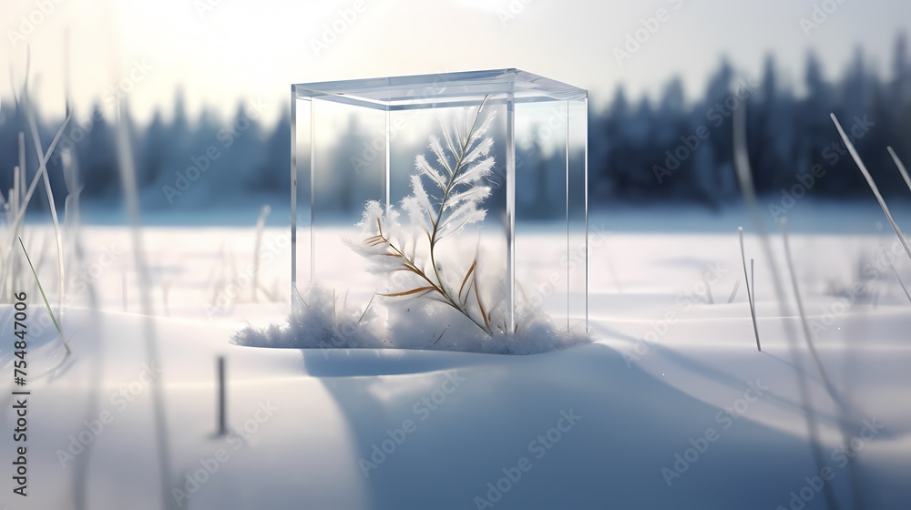 Fototapeta premium Abstract 3D crystal background