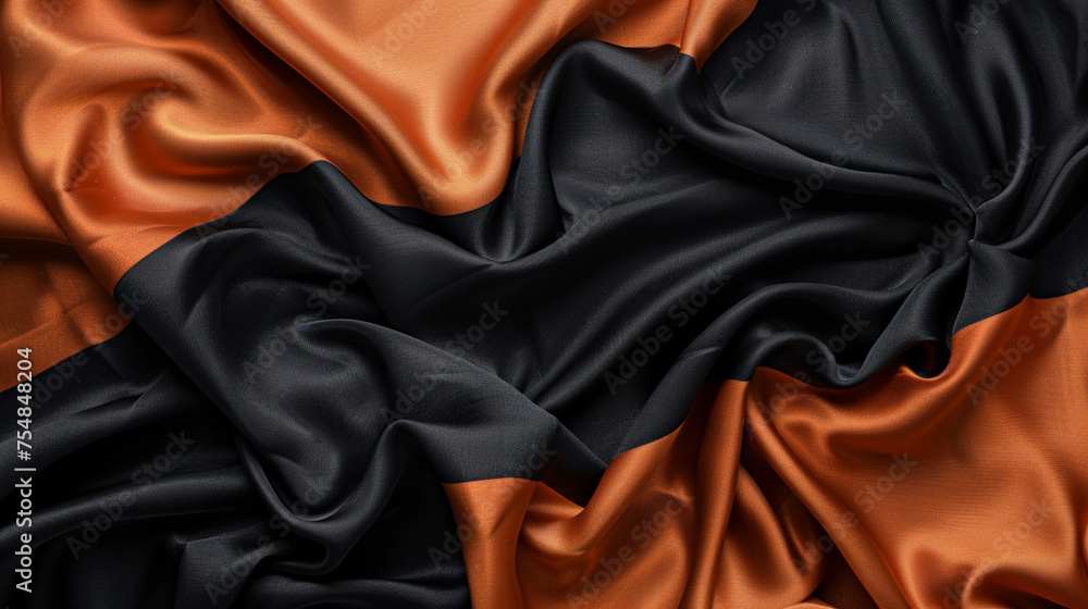 Black and Rust silk background 