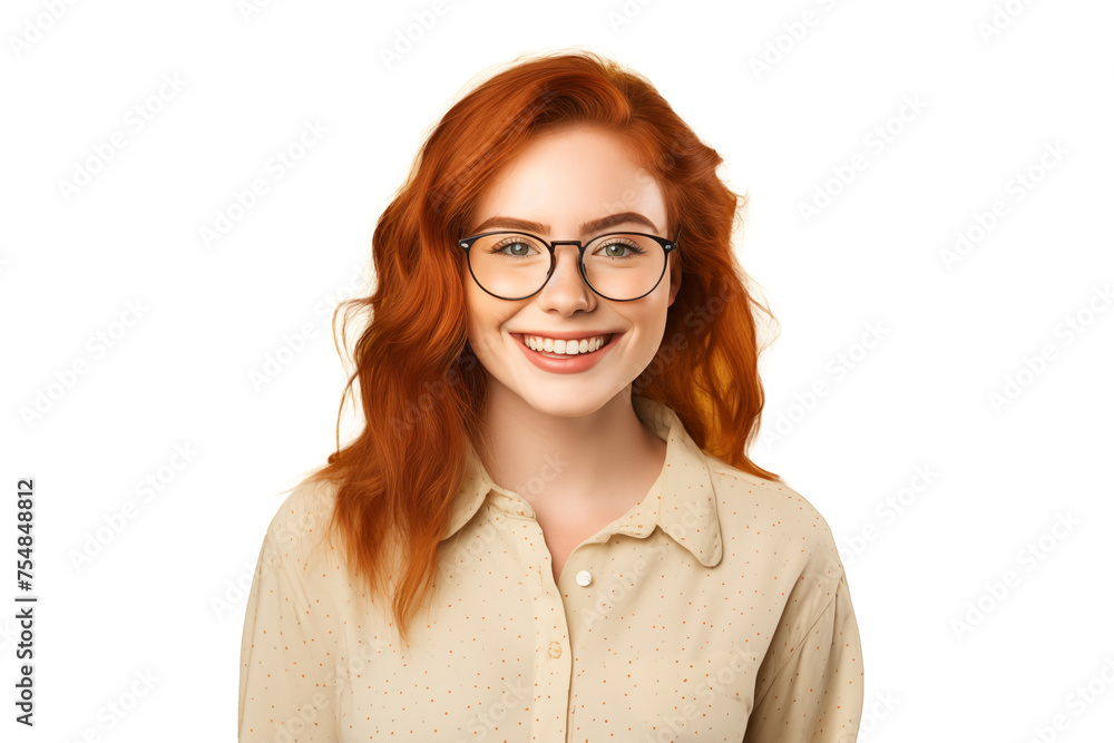 Young pretty Redhead girl on isolated chroma key background Young pretty Redhead girl on isolated chroma key background