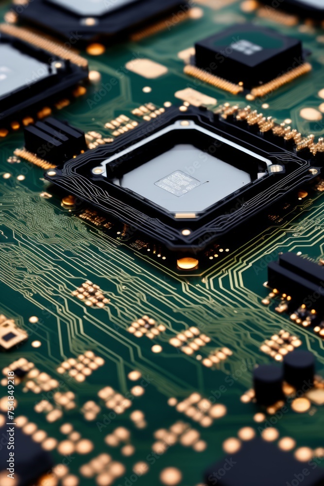 Printed circuit board. Background for banner, poster, flyer, advertising, wallpaper. Printed circuit board. Background for banner, poster, flyer, advertising, wallpaper.