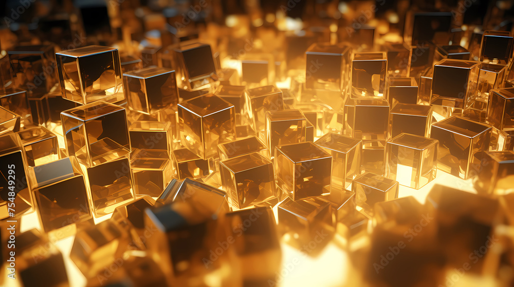 Crystal abstract background with bokeh effect Crystal abstract background with bokeh effect