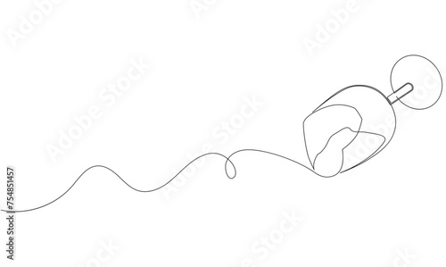 continuous single line drawing of spilled wine glass  line art isolated vector illustration