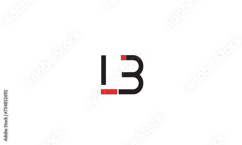  LB, BL, B , L Abstract Letters Logo Monogram