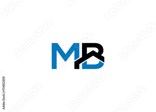 Free Download MB minimalist modern logo design vector icon template - GFXLoad