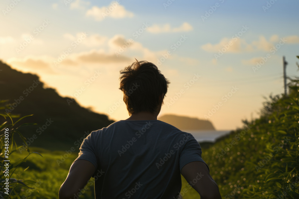男性, 男性の後ろ姿, 走る, 夕焼け, 夕陽, ランニング, ジョギング, 夕陽に向かって走る男性, シルエット, 自由, Male, male back, running, sunset, running, jogging, man running into the sunset, silhouette, freedom 男性, 男性の後ろ姿, 走る, 夕焼け, 夕陽, ランニング, ジョギング, 夕陽に向かって走る男性, シルエット, 自由, Male, male back, running, sunset, running, jogging, man running into the sunset, silhouette, freedom