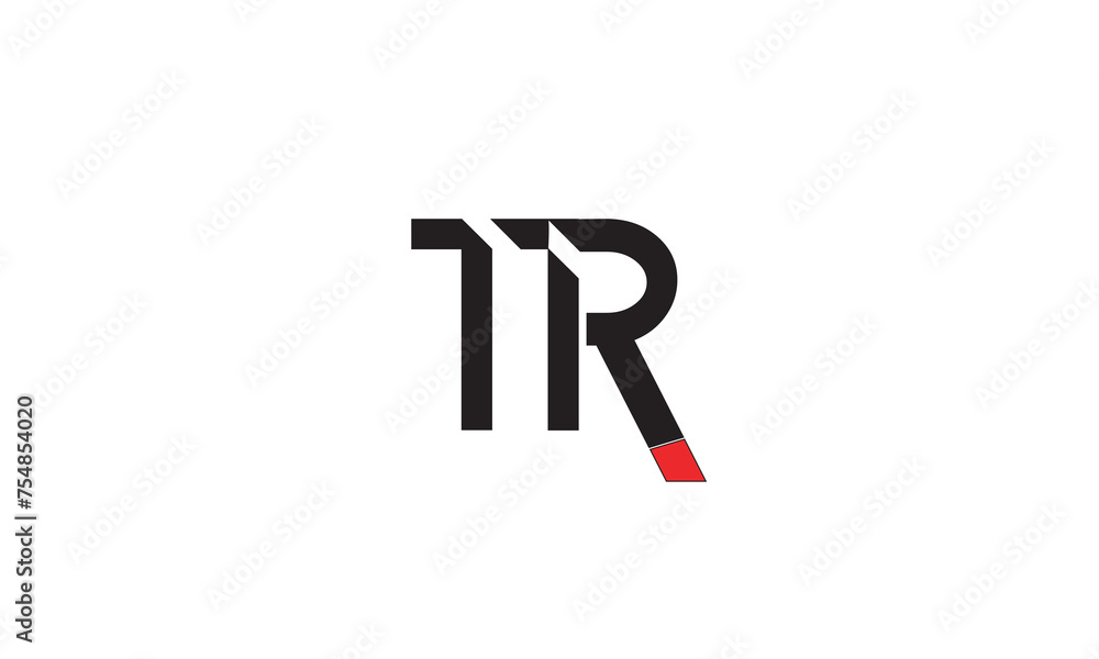 TR, RT, R, T Abstract Letters Logo Monogram TR, RT, R, T Abstract Letters Logo Monogram