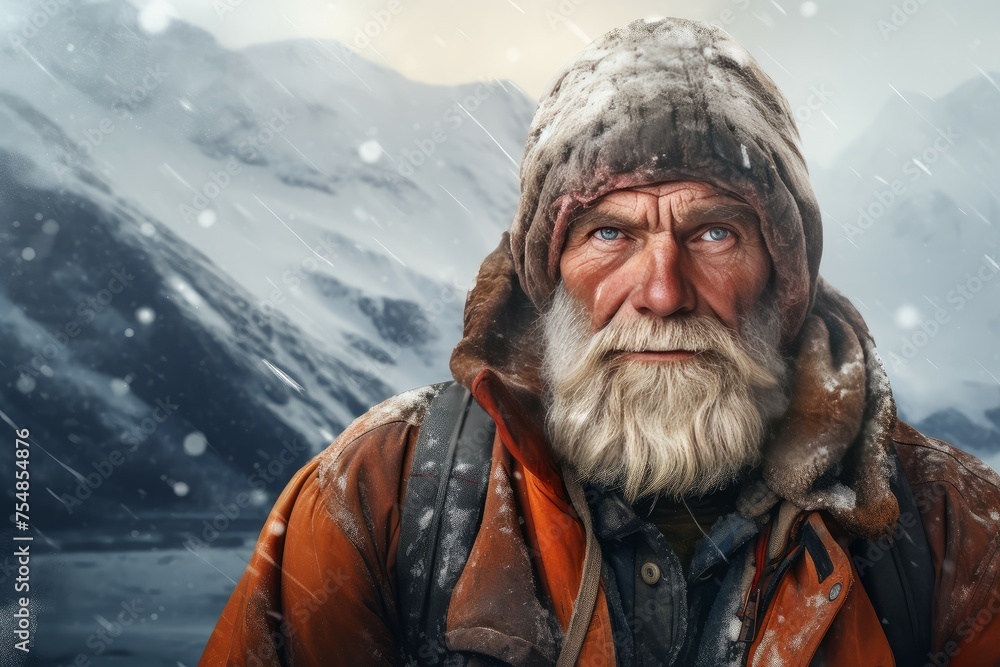 Stylish Man winter clothes. Adult person. Generate Ai Stylish Man winter clothes. Adult person. Generate Ai