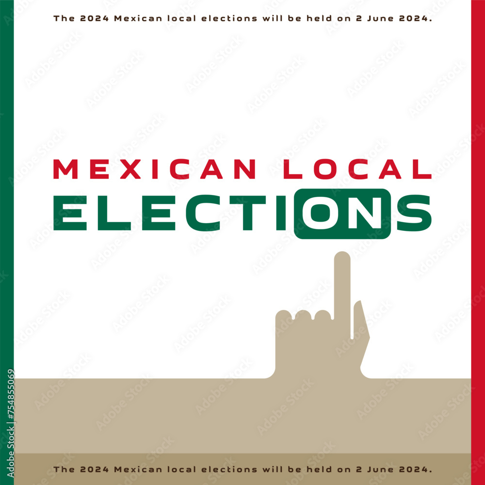 Mexican local elections will be held on 2 June 2024 and will see voters electing eight governors for six-year terms. Mexican local elections will be held on 2 June 2024 and will see voters electing eight governors for six-year terms.