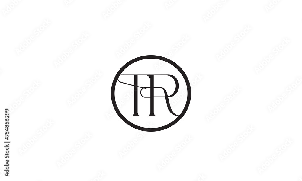 TR, RT, R, T Abstract Letters Logo Monogram TR, RT, R, T Abstract Letters Logo Monogram