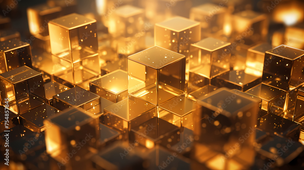Crystal abstract background with bokeh effect Crystal abstract background with bokeh effect