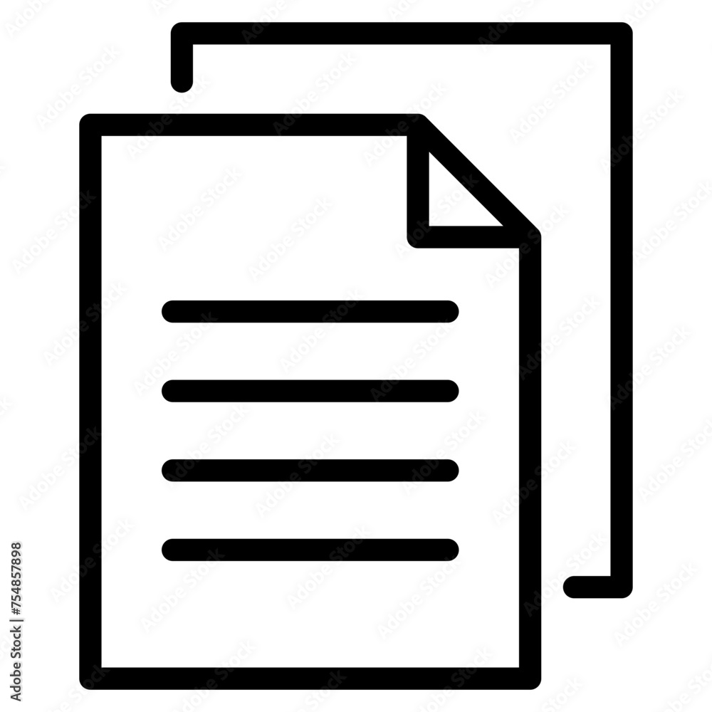 Bunch of notes or stack of documents icon Bunch of notes or stack of documents icon