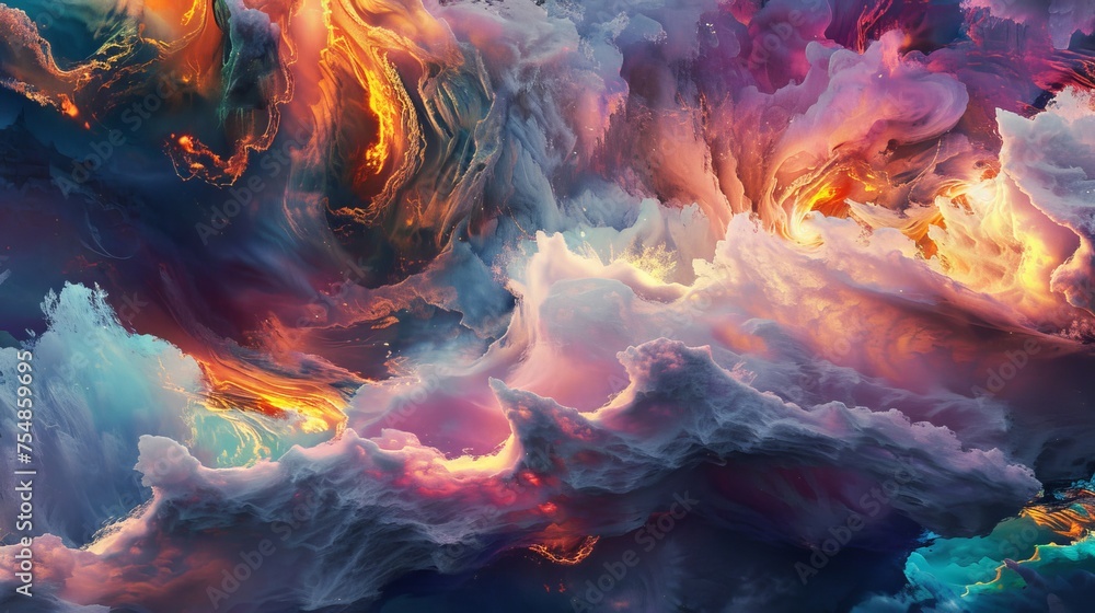 cloud abstraction. Marble-like, translucent colors and a modern, futuristic pattern. Liquid paint paintings with a vibrant multicolored background. cloud abstraction. Marble-like, translucent colors and a modern, futuristic pattern. Liquid paint paintings with a vibrant multicolored background.