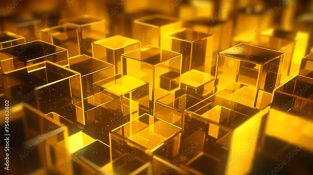 Amazing macro close-up of geometric crystal structures