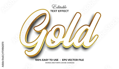 Gold Luxury 3D Text Effect
