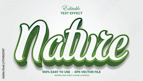 3D Nature Green Text Effect