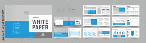 Landscape White Paper Template