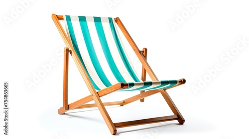 Sky blue Beach Chair on a white background.