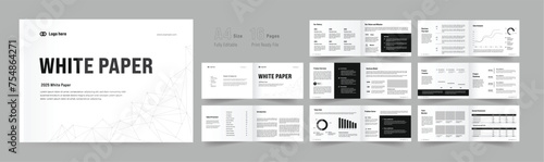 Landscape White Paper or Whitepaper Template