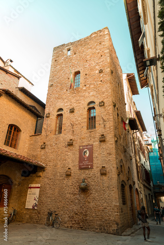 Obraz na płótnie House of Dante Museum in Florence, Italy w salonie
