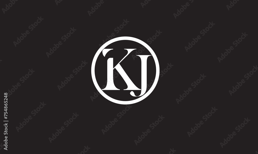 KJ, JK , J , K , Abstract Letters Logo Monogram KJ, JK , J , K , Abstract Letters Logo Monogram