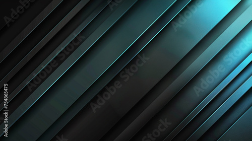 Black and Cyan with templates metal texture soft lines tech gradient abstract diagonal background