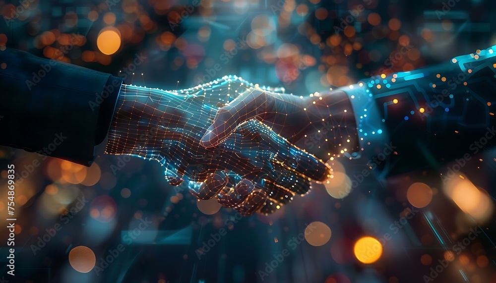 Leadership in Transition: Embracing AI Technology through Holographic Handshake