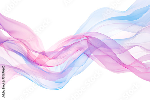 A pink and blue abstract background featuring flowing fabric.