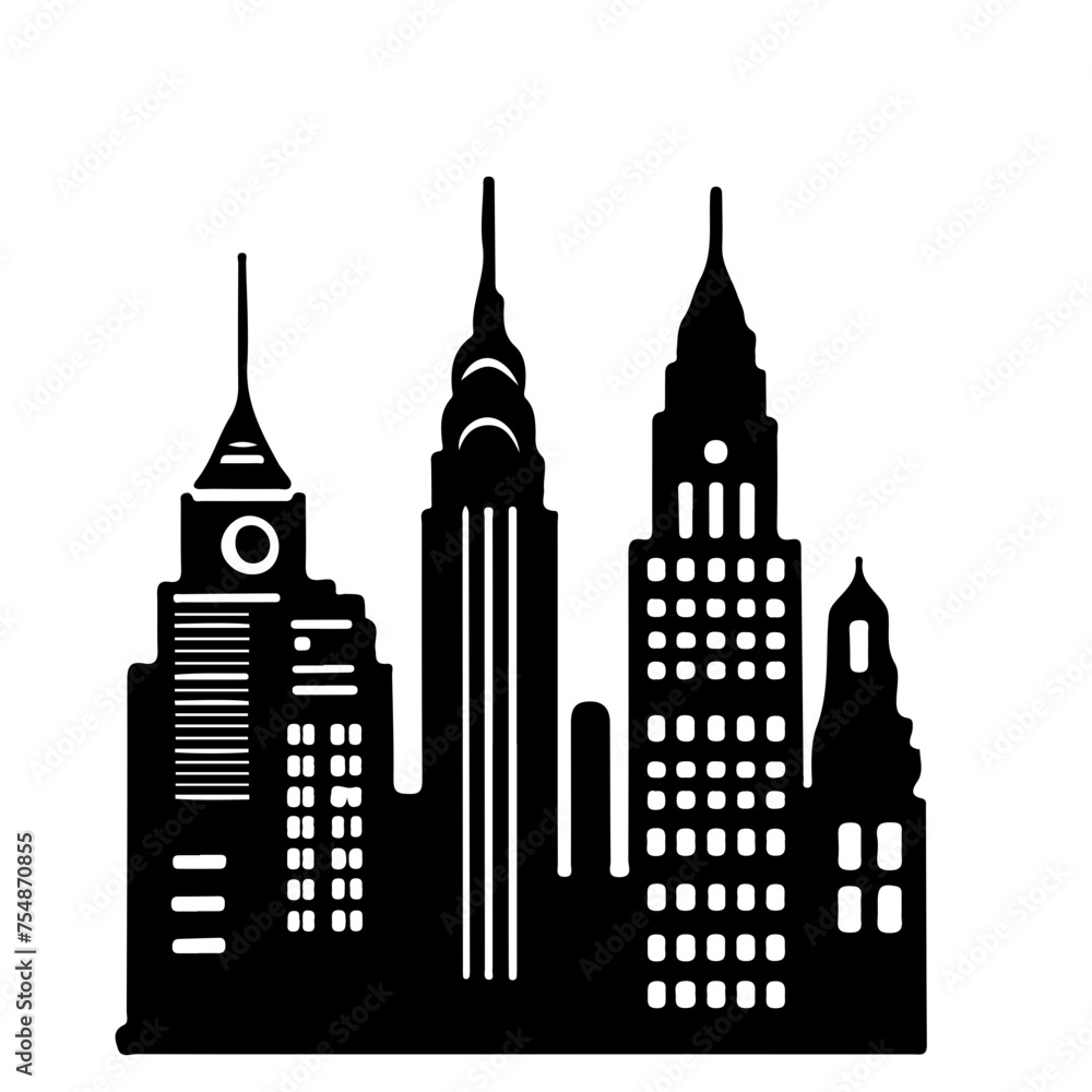 city skyline silhouette city skyline silhouette