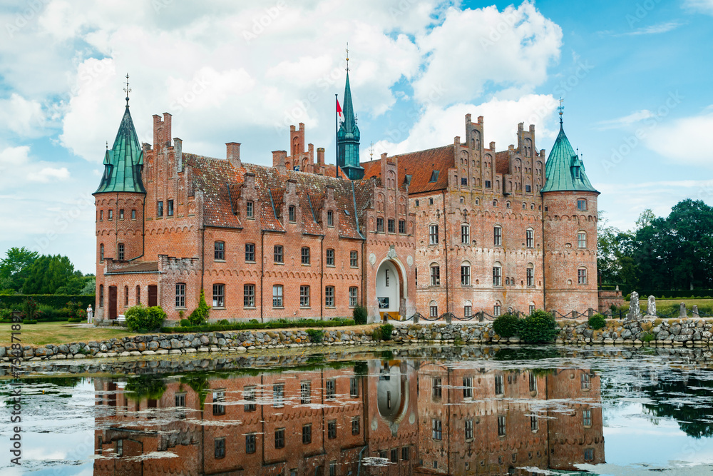 Egeskov castle on Funen island in Denmark Egeskov castle on Funen island in Denmark