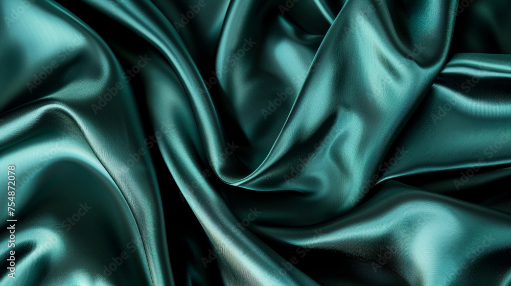 Obraz premium Black and Mint silk background