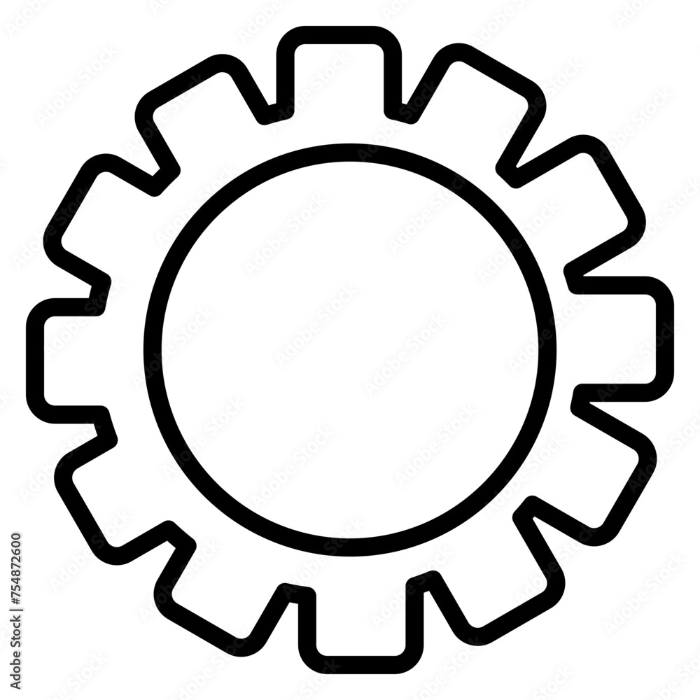 Settings Vector Line Icon Design Settings Vector Line Icon Design