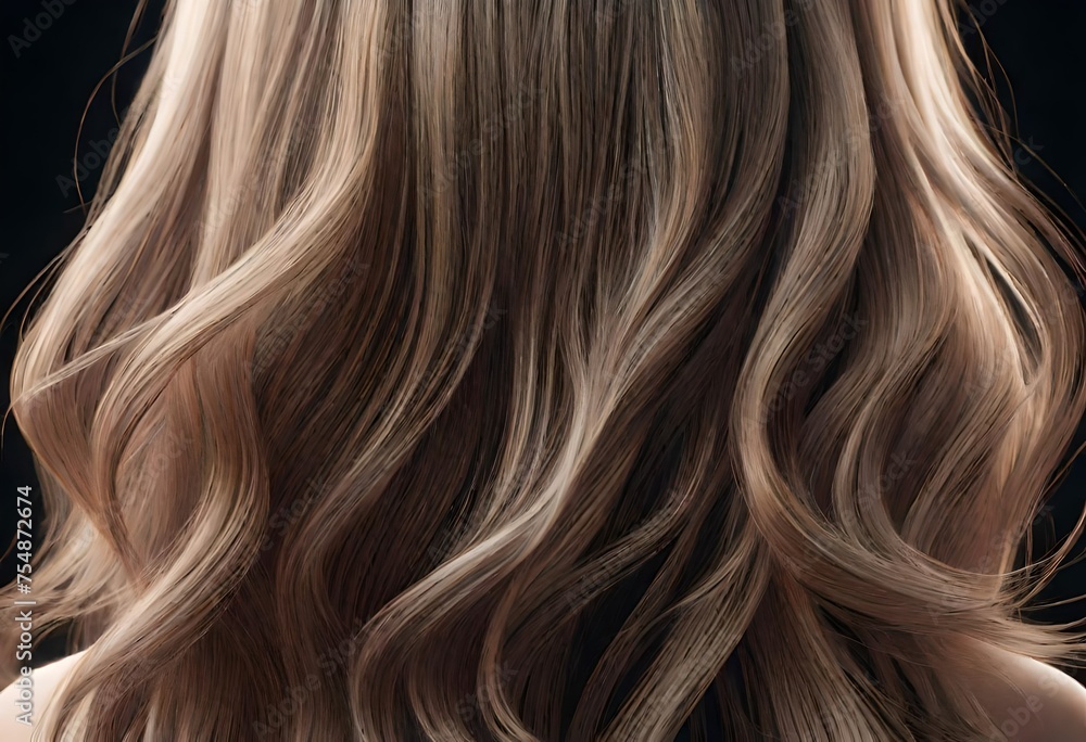 Naklejka premium hair, smooth hair, hair care routine tutorial