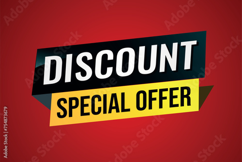 discount special offer poster banner graphic design icon logo sign symbol social media website coupon

