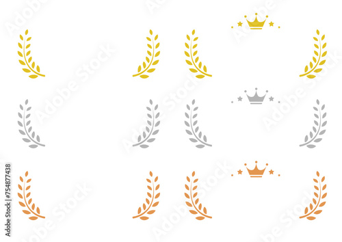 Ranking material illustration set．