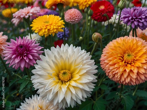 Chrysanthemum flowers.