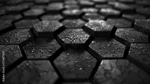 Honeycomb Grid tile random background, generative ai